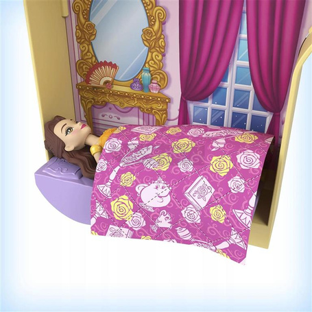 DISNEY ZAMEK KSIEŻNICZKI + LALKA KSIĘŻNICZKA BELLA mała laleczka 9 cm HLW92