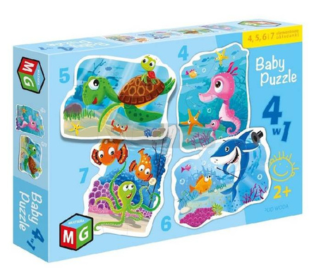 Baby Puzzle 4w1 Pod wodą