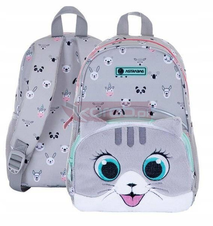 PLUSZOWY KOTEK PLECAK WYCIECZKOWY do przedszkola dla dziewczynki 6640