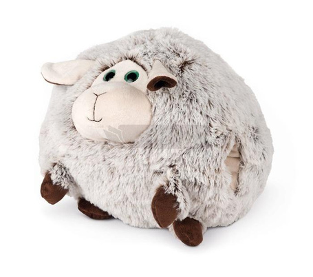 Poduszka owca i pluszowy ogrzewacz do dłoni