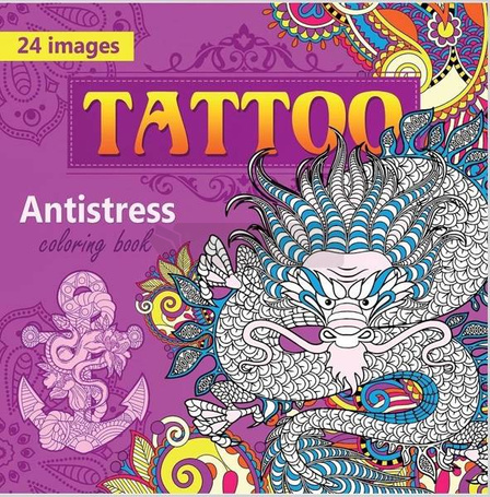 Kolorowanka antystresowa 200x200 12 Tattoo