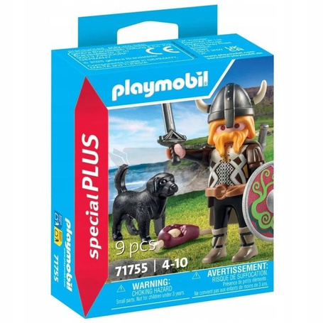 PLAYMOBIL 71755 Wiking z psem stróżującym, zestaw dla dzieci +4 lata