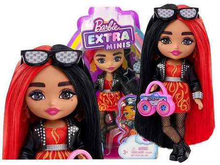 LALKA BARBIE EXTRA MINIS sukienka płomienie HKP88