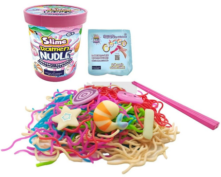 Slime Ramen Nudle kolorowy wir