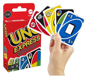 GRA KARTY UNO EXPRESS szybka gra rodzinna dla dzieci +7 lat JDF56