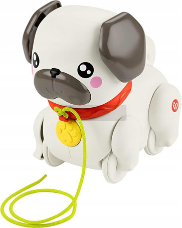 FISHER PRICE MOPSIK PIESEK DO CIĄGNIĘCIA dla maluszka +12 m-cy HTW94