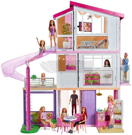 Barbie Dreamhouse Idealny domek dla lalek ze światłem i dźwiękiem