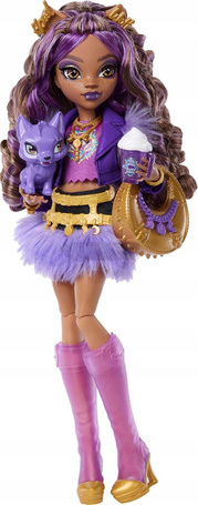 LALKA MONSTER HIGH CLAWDEEN WOLF lalka + zwierzątko wilczek Crescent JHK30