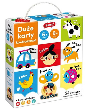 CzuCzu Duże karty kontrastowe 6-9m+