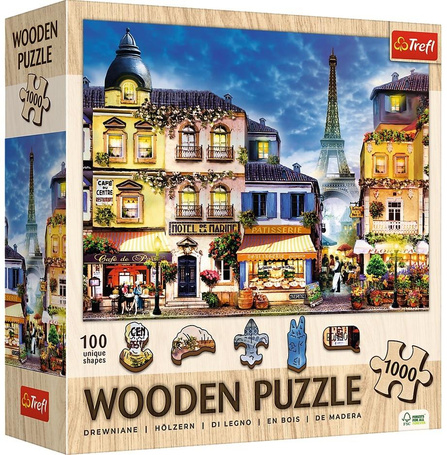 Puzzle drewniane 1000 Francuska uliczka TREFL