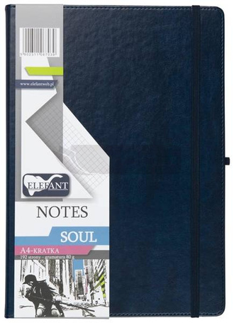Notes A4 Soul kratka granatowy