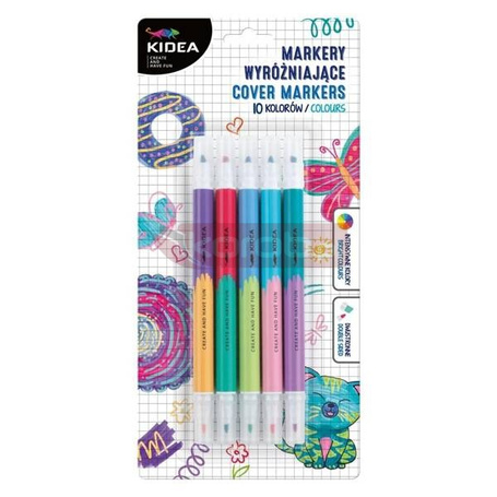 Markery wyróżniające 10 kolorów KIDEA