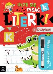 Piszę i zmazuję. Uczę się pisać literki z pisakiem