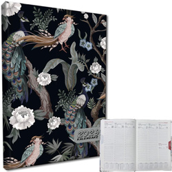 Kalendarz 2026 A5 tygodniowy rozkładówka Pawie