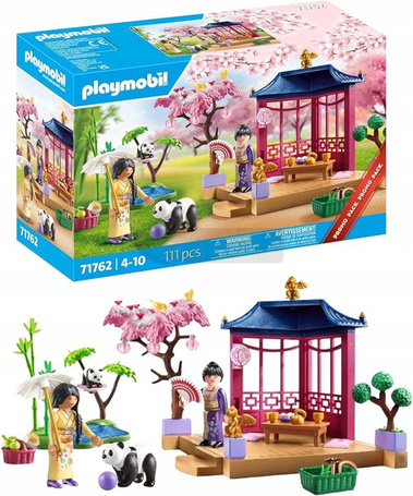 PLAYMOBIL City Life 71762 Azjatycki ogród z pandami, dla dzieci +4 lata