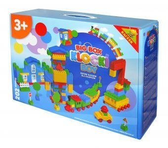 Klocki konstrukcyjne w pudełku