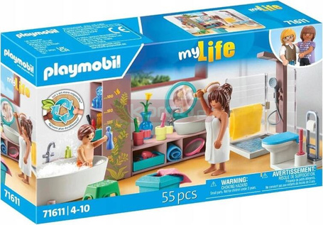 PLAYMOBIL MY LIFE 71611 ŁAZIENKA zestaw do zabawy dla dzieci +4 l