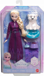 DISNEY KRAINA LODU FROZEN LALKA KSIĘŻNICZKA ELSA z małym niedźwiadkiem JFG16