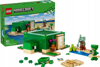 LEGO MINECRAFT 21254 DOMEK NA PLAŻY ŻÓŁWI zestaw klocków +8 lat