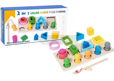 Sorter drewniany 2w1 łowieniem rybek