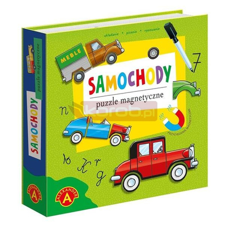 Puzzle magnetyczne Samochody ALEX
