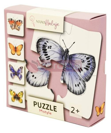 Puzzle 4-elementowe Motyle