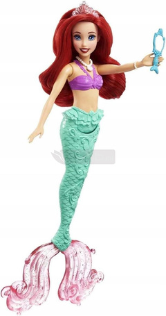 MAŁA SYRENKA ARIELKA lalka syrenka + krab Sebastian + akcesoria JHL57