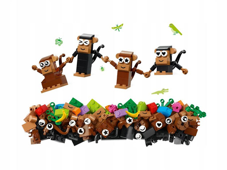 LEGO CLASSIC 11031 KREATYWNA MAŁPIA ZABAWA zestaw klocków dla dzieci +5 lat