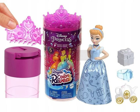 DISNEY KSIĘŻNICZKA LALKA NIESPODZIANKA Color Reveal seria 2 HMK83