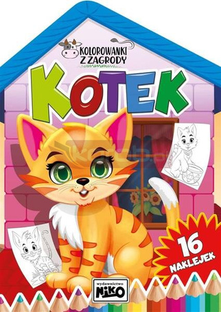 Kolorowanki z zagrody. Kotek