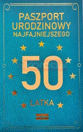 Karnet Urodzinowy 50