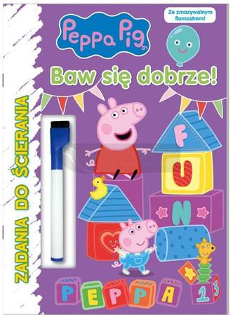 Peppa Pig. Zadania do ścierania. Baw się dobrze