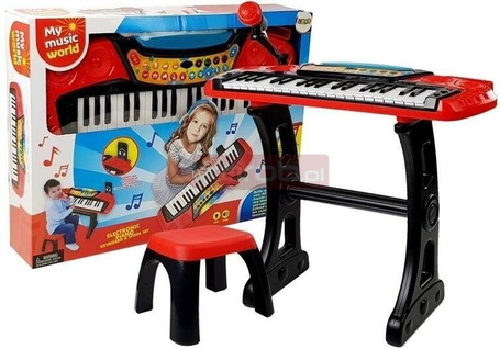 Keyboard ze statywem i krzesełkiem 37 klawiszy