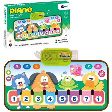 Mata muzyczna pianinko zwierzęta