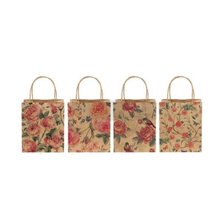 Torba prezentowa 21x25,5 papier brown craft mix