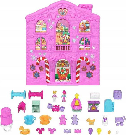 LALKA POLLY POCKET KALENDARZ ADWENTOWY 2 laleczki HKW16