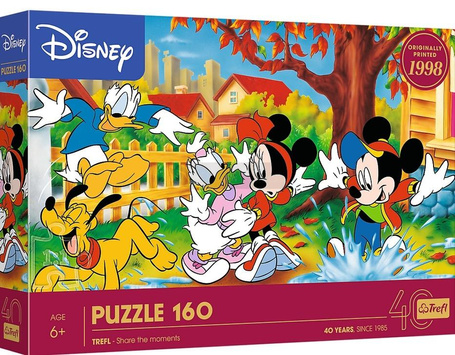 Puzzle 160 Zabawa w kałużach Disney Mickey Mouse