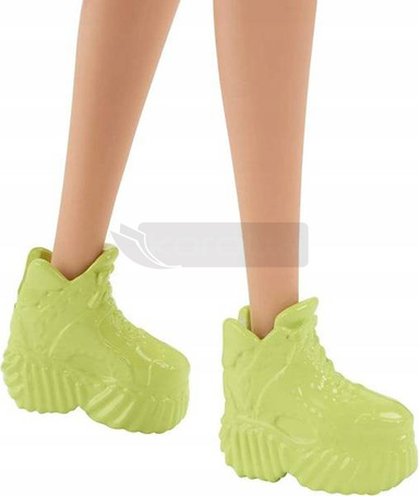 Lalka Barbie Fashionistas sukienka geometryczny wzór HBV22
