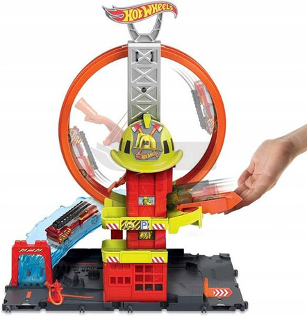 HOT WHEELS ZESTAW REMIZA STRAŻACKA SUPERPĘTLA HKX41