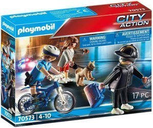 PLAYMOBIL City Action 70573 Policyjny rower Śledzenie kieszonkowego złodzieja