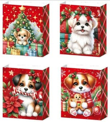 Torebka prezentowa M Boże Narodzenie platera mix