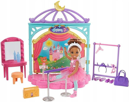 Lalka Barbie Chelsea szkoła baletowa GHV81