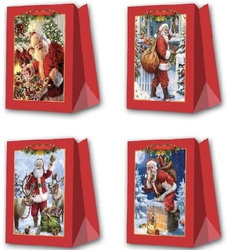 Torebka prezentowa M Boże Narodzenie szerokie dno