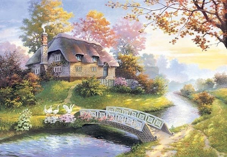 Puzzle 1500 elementów Chata