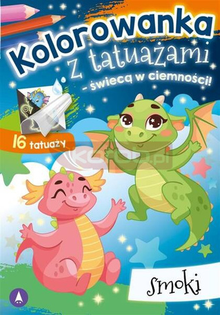 Kolorowanka z tatuażami Smoki