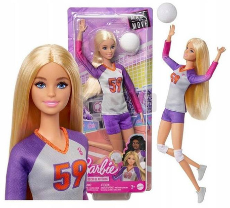 LALKA BARBIE SPORTSMENKA SIATKARKA HKT72