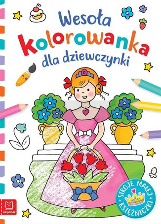 Wesoła kolorowanka dla dziewczynki. Stroje