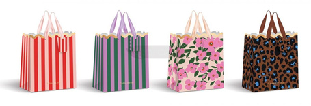 Torebka prezentowa mała Gold Shape mix