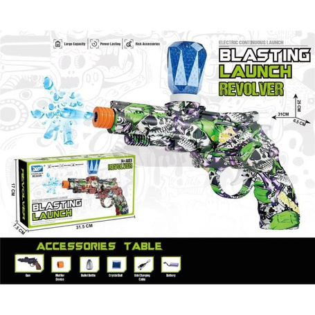 Pistolet na kulki żelowe z ładowarką