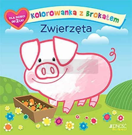 Kolorowanka z brokatem. Zwierzęta